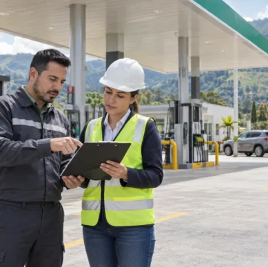 Revisión de una estación de gasolina para prevenir sanciones a estaciones de servicio