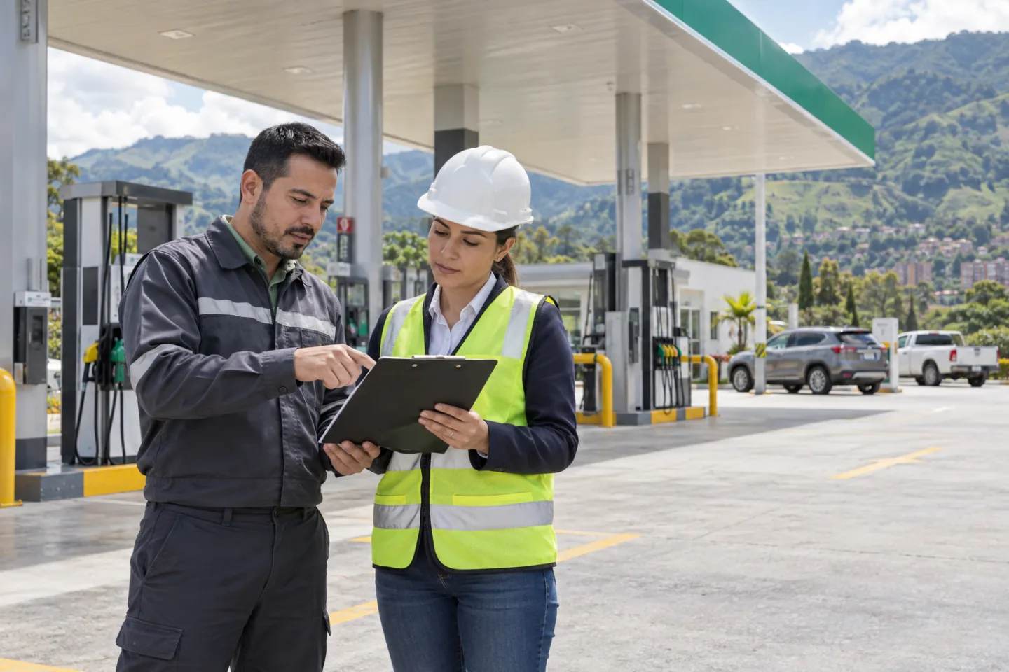 Revisión de una estación de gasolina para prevenir sanciones a estaciones de servicio